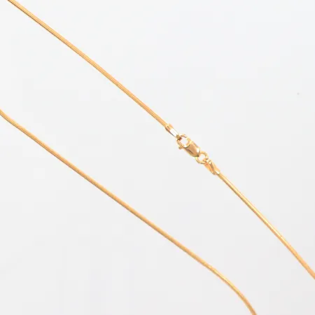 Kedja Ormlänk, längd 40cm, bredd 1,20mm, 18k  Vikt: 5,9 g