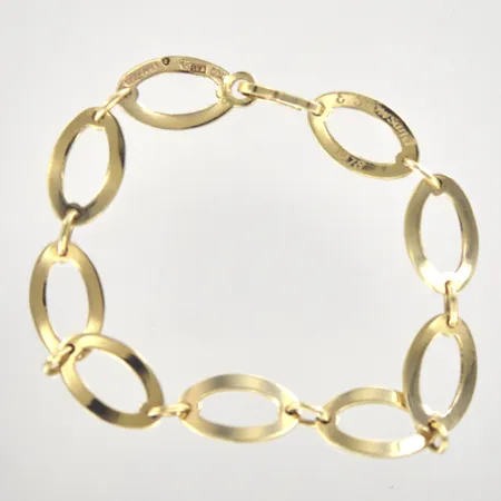 Armband Borgila Atelier, längd 20 cm, bredd 11 mm, graverad, 18K Vikt: 15,4 g