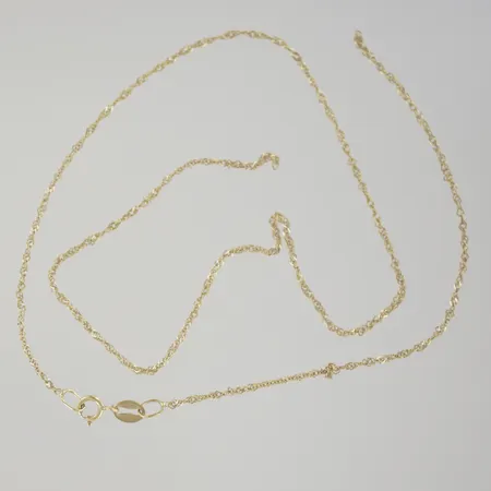 Halskedja singapor, längd 41 cm, defekt, 18K Vikt: 1,1 g