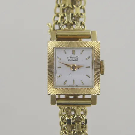 Damur Atlantic 25413, 17 jeweles, längd 18 cm, bredd 16,4/8 mm, 18K