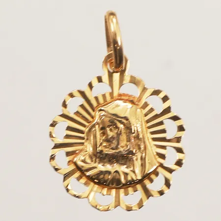 Hänge Madonna, Ø17,5mm, 18K Vikt: 2,4 g