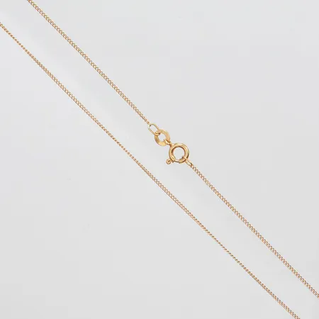 Kedja, knutar, defekt, 18K Vikt: 1,4 g