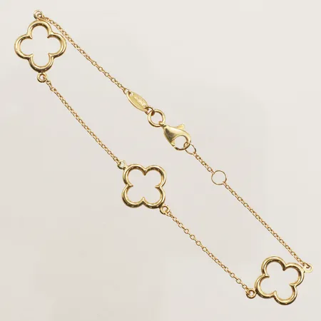 Armband, längd 17,5-18,5cm, bredd 1,2-12mm, GHA, 18K  Vikt: 1,9 g