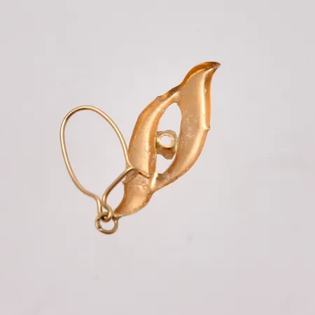 Defekt guld, 18K, vikt 0,4g.