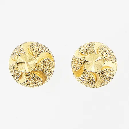 Ett par örhängen , Ø6mm, 21K Vikt: 2,5 g