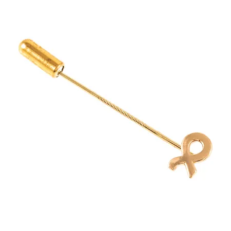 Nål i 18K guld. Vikt: 1,2g. Stopp i metall medföljer.