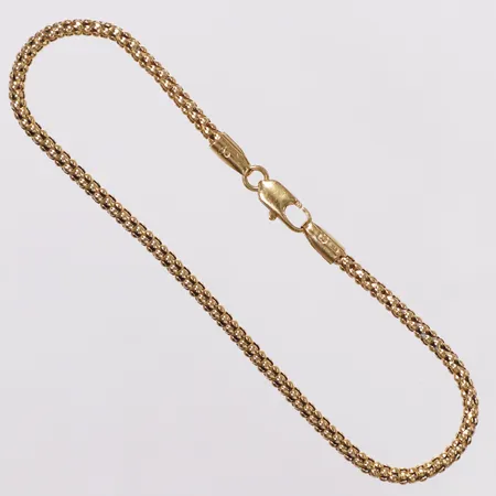 Armband, längd 19,5cm, bredd 2,5mm, ihålig, 18K Vikt: 3,5 g