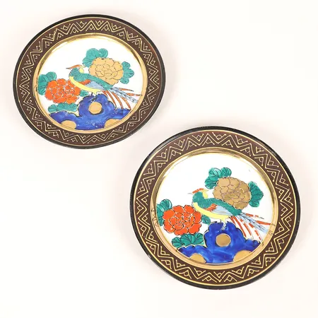 2 fat, satsuma, Japan, Ø16cm, nagg, porslin Vikt: 0 g