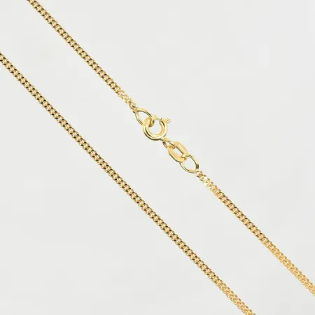 Kedja Pansar, längd 45 cm, bredd 2 mm, 18K. Vikt: 4,6 g