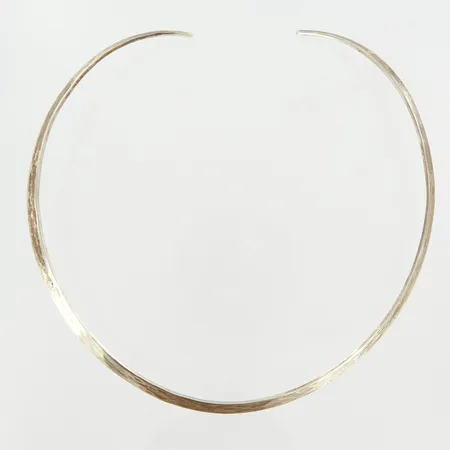 Halsring, Ø12,5cm, bredd 4-6mm, silver 925/1000,  Vikt: 25,2 g