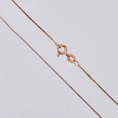 Kedja Venezia längd ca 44cm, bredd ca 1mm, 18K Vikt: 2,2 g