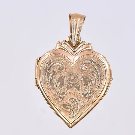 Hänge medaljong, längd 32 mm, bredd 20 mm, 18K. Vikt: 4,2 g