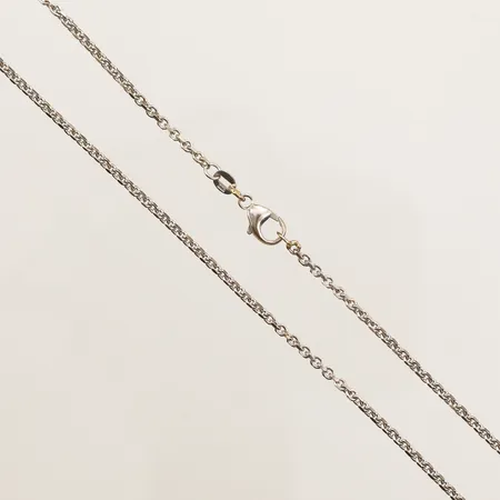 Kedja ankar, längd 41cm, bredd 2,1mm, vitguld, 18K Vikt: 7,7 g