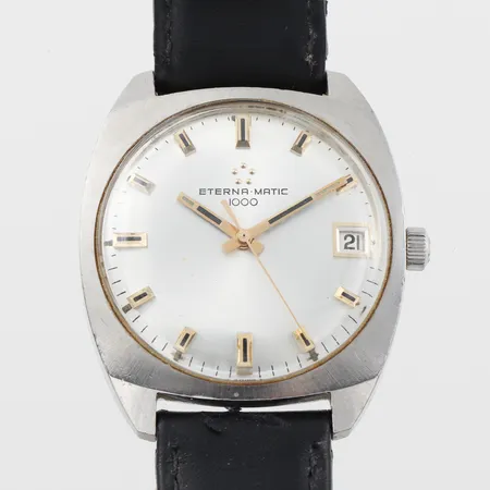 Herrur Eterna-Matic 1000,diameter ca 33.6 mm,tickar igång men ej funktionstestad.