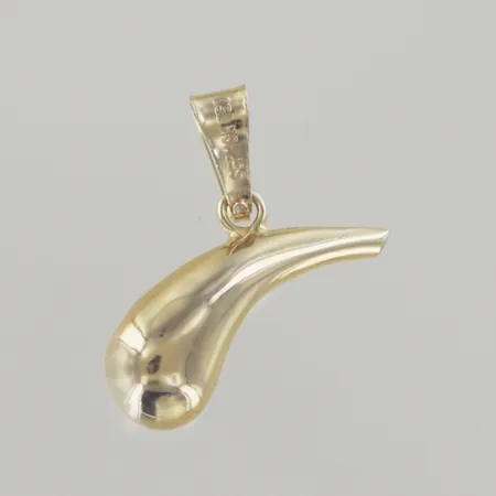 Ett hänge, solid, längd 1,7 cm, bredd 5 mm, 18K Vikt: 3,5 g