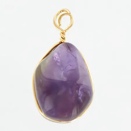 Hänge med Ametist, 23mm, bredd: 25mm, 18K Vikt: 2,7 g