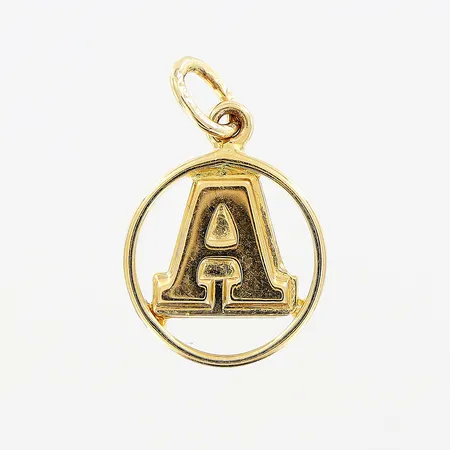 Hänge, bokstaven A, 12x18mm, 18K Vikt: 1,1 g
