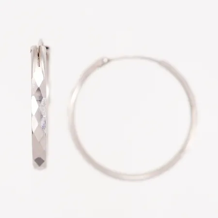 Ett par örhängen, creoler, Ø29mm, silver 925/1000 Vikt: 2,9 g