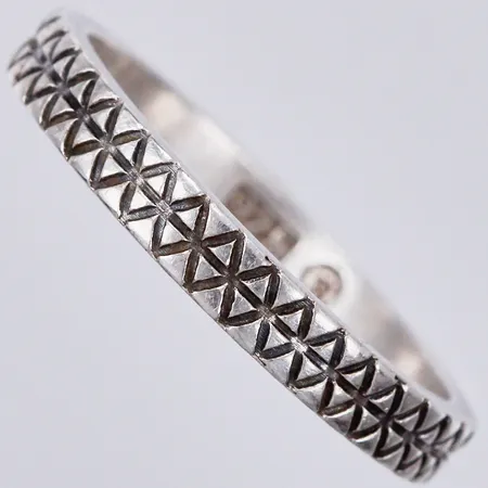 Ring, stl 16¾, bredd: ca 3mm, silver, 925/1000 Vikt: 2,1 g