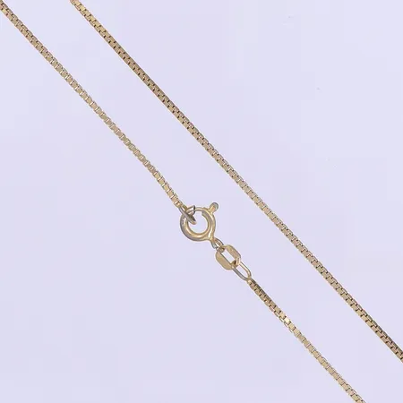 Halskedja Venezia, 41cm, bredd 1mm, förgyllt silver 835/1000  Vikt: 3,5 g