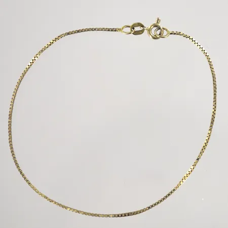 Armband venezia, längd 20 cm, lite ojämn, 18K  Vikt: 1,7 g