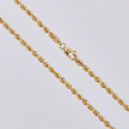 Kedja längd ca 44,5cm, bredd ca 3mm, 18K Vikt: 5,7 g