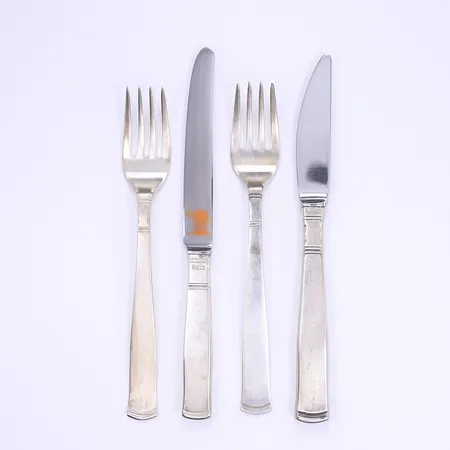 2 set smörgåsbestick, Rosenholm GAB, 15cm, Bruksslitage, Silver 830/1000 Vikt: 138 g