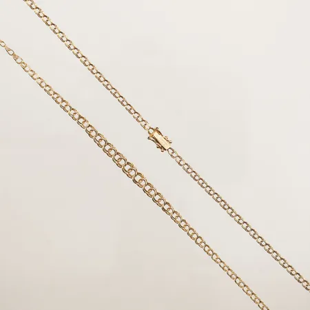 Collier doserad Bismarck, längd 50cm, bredd 2,5-4,8mm, 18K Vikt: 6,4 g