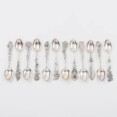 Moccaskedar 12 st "Svenska Floran", längd ca 10 cm. Vikt: 104 g