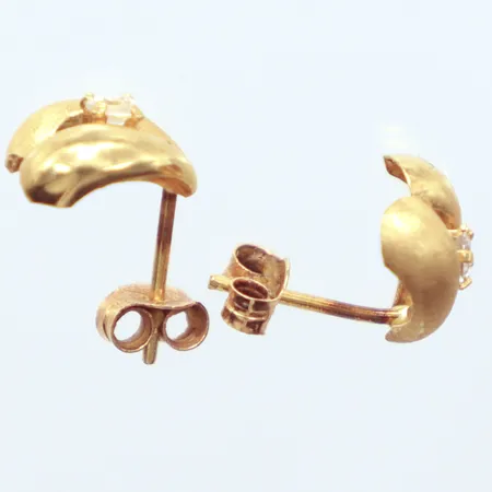 Ett par örhängen, 1,3cm, 18k  Vikt: 1 g