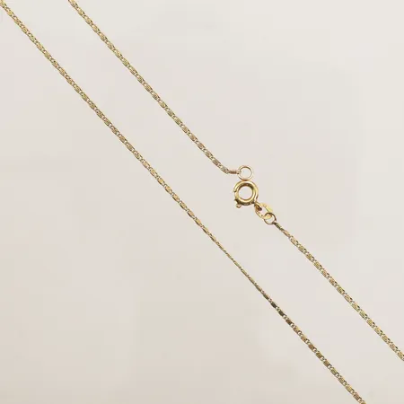 Kedja, längd 48cm, bredd 1,2mm, defekt lås, 18K Vikt: 3,3 g