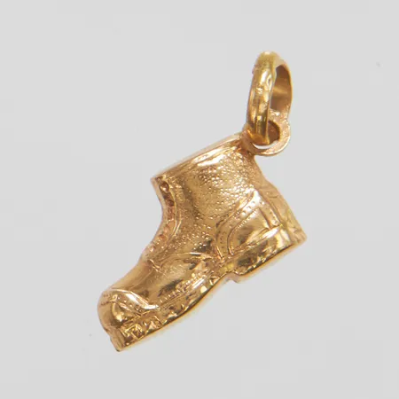 Hänge sko, längd ca 21mm, bredd 14mm, 18K Vikt: 1,3 g