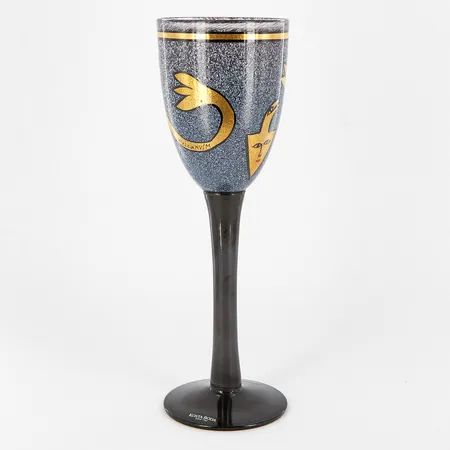 Pokal/vinglas Kosta Boda Art Collection,  Ulrica Hydman Vallien, höjd: 25cm, Ø8cm, signerad nummer 99180, kartong Vikt: 0 g