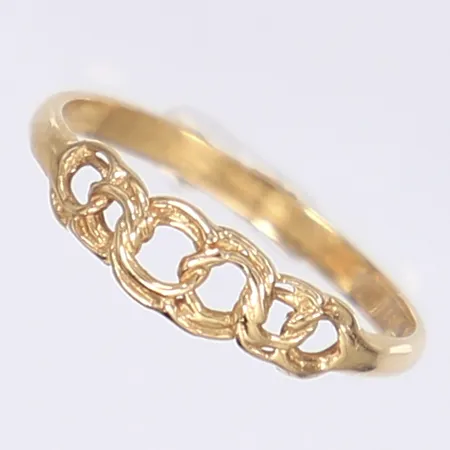 Ring Bismarck, stl 17, bredd 2-5mm, 18K  Vikt: 1,4 g