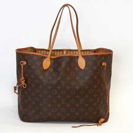 Väska Louis Vuitton, Neverfull GM, datumkod FL4067, 45x20x32cm, Frankrike år 2007, trasiga läderdetaljer, fläckar, slitage