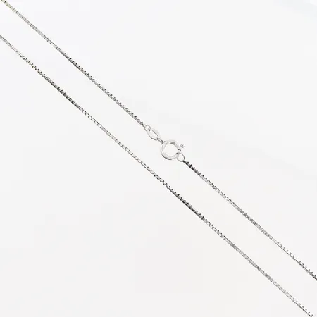 Kedja Venezia, 38cm, bredd 1mm, vitguld, 18K Vikt: 2,9 g