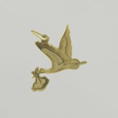 Hänge, längd 1,7 cm, bredd 2,5 cm, 18K Vikt: 1,1 g