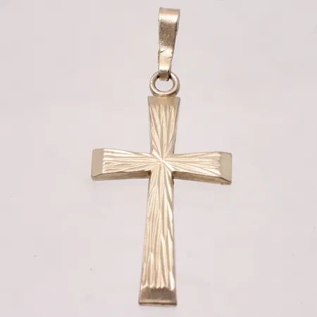 Hänge i silver, Kors, mått 16,4x38,5mm, 835/1000, vikt 2,53g.