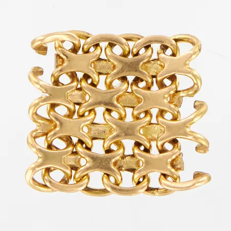 Del av länk 18K 16x19mm, 18K  Vikt: 1,9 g