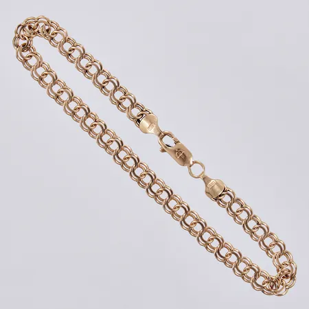 Armband Bismarck, längd: ca 19,5cm, bredd: ca 5mm, 18K  Vikt: 7,9 g