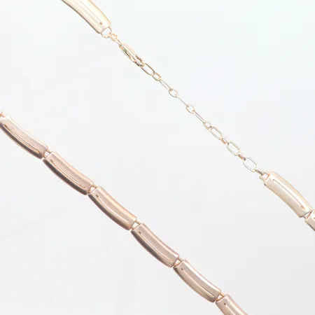 Collier silver 925/1000, längd 47cm, bredd 7mm Vikt: 38,7 g