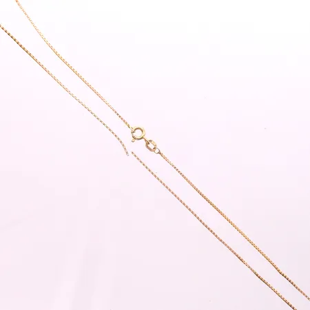 Kedja, längd 61cm, defekt trasig, 9K Vikt: 1,7 g