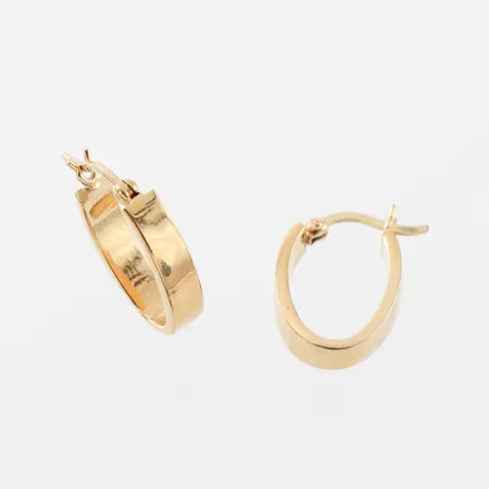 Örhängen paret,Guldfynd AB, höjd ca 16.8 mm, 18k. Vikt: 1,7 g