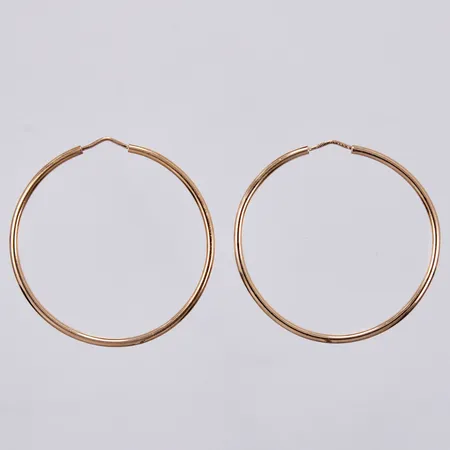 Ett par örhängen, Ø ca 4,4cm, bredd: ca 2mm, 18K 11,8g Vikt: 11,8 g