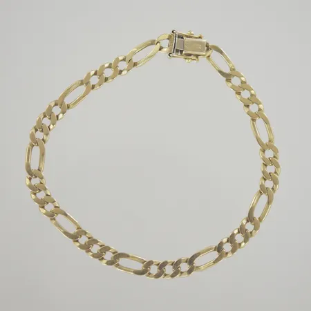 Armband figaro, längd 20 cm, bredd 5,6 mm, 18K Vikt: 13,2 g