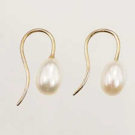 Ett par örhängen, pärlor, längd 18,5mm, 18K  Vikt: 2,3 g