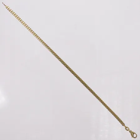 Armband, halvstelt, längd 18,5cm, bredd 3mm, 8K Vikt: 3,9 g