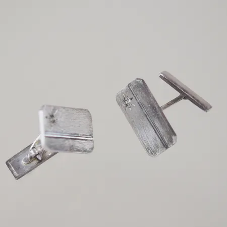 Manschettknappar, längd 11x 6,5 cm mm, silver 830/1000 Vikt: 6 g