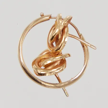 3 Örhängen, omaka/defekta, 18K,  Vikt: 1,3 g