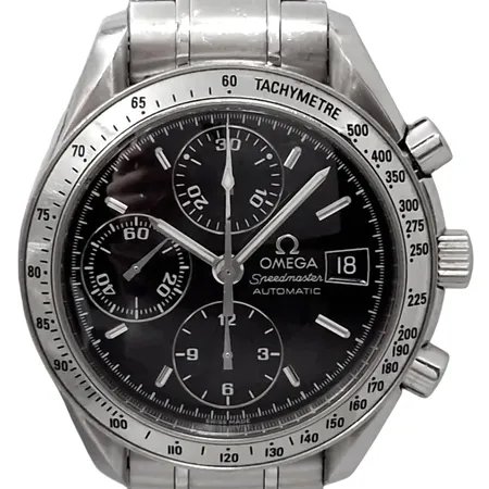 Herrur Omega Speedmaster, stål, Ø39 mm, automatisk, kronograf, länk 1562/850, referensnummer 3513.50.00, serienummer 58372220, cirka 2007, köpt på Bukowski 2021, ej tillbehör, max handledsmått 16,5-17 cm, mindre bruksmärken - överlag fint skick